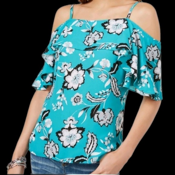 INC International Concepts Women's  Peasant Top Halter Blouse Size XXL - Picture 3 of 7